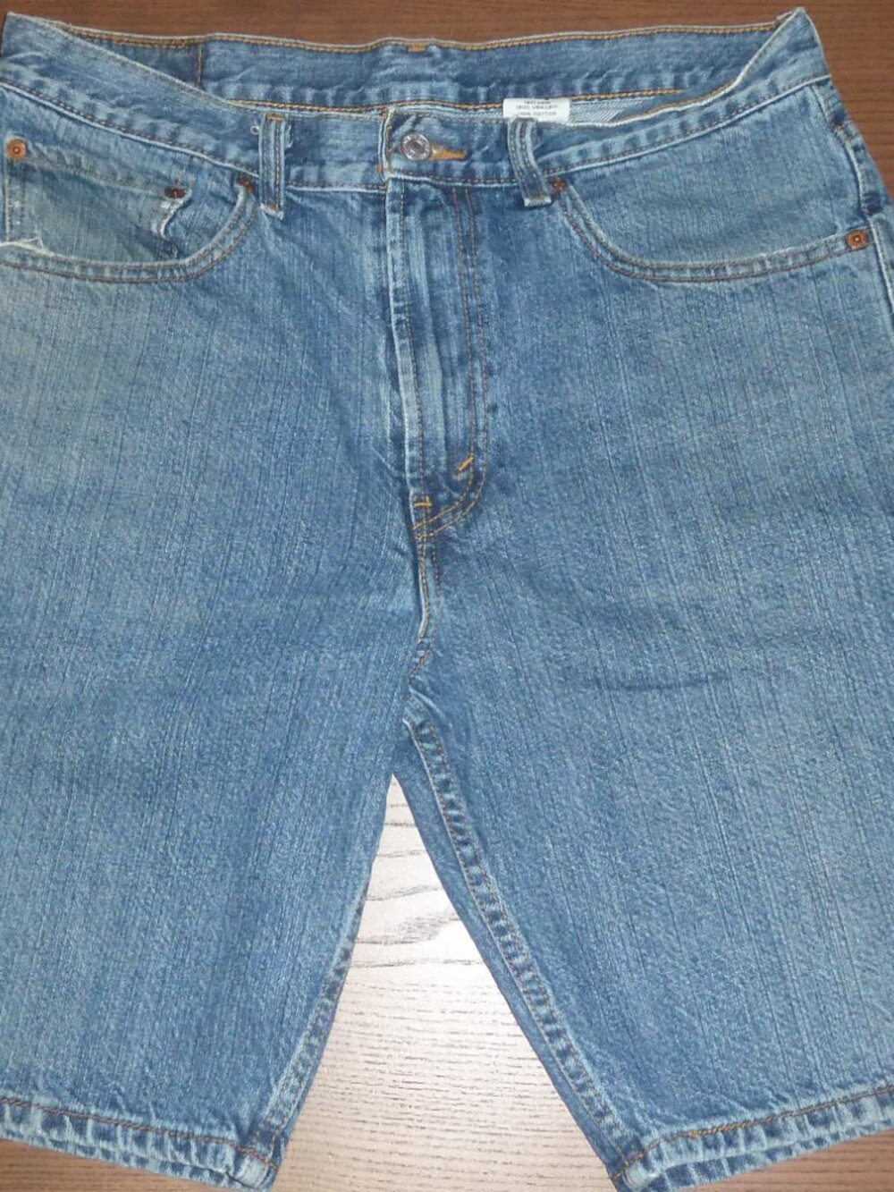 Levi's 505 Denim Shorts Mens 34 Blue Regular Fit Cotton Jean Shorts Vintage